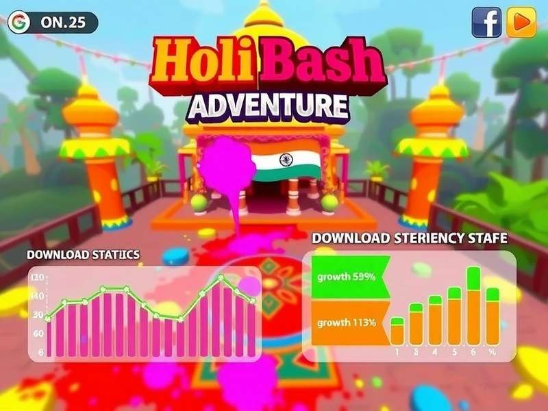 Holi Bash Adventure community event showcasing Indian festival celebration